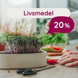 Livsmedel  20 %